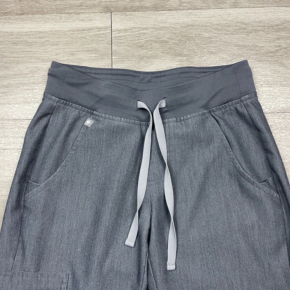 Figs Pants Womens 2XS Gray Technical Collection Nurse Scrubs - Picture 2 of 11